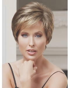 6" Straight Boycuts Short Brown Wigs