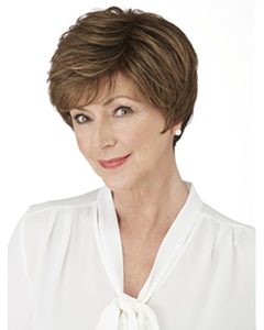 Suitable Monofilament Straight Brown Short Wigs