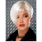 Perfect Monofilament Short Synthetic Grey Wigs