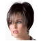 Natural Brown Straight Short Human Hair Wigs