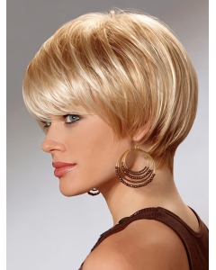 Amazing Straight Bobs Blonde Short Wigs