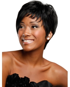 Nice Black Straight Short African American Wigs