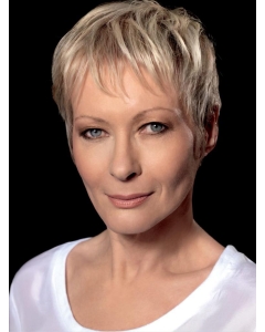 Short Remy Human Hair Capless Straight Wigs for Lady 8 Inch