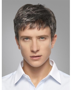 Amazing White Short Straight Grey Popular Men Wigs