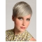 Grey Silver Straight Short Lace Front Wigs