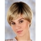 Blonde Comfortable Layered Straight Short Capless Synthetic Women Wigs