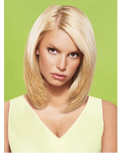 Straight Medium Length Lace Front Human Hair Women Bob wigs