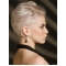Young Fashion Platinum Blonde with Short Neckline
