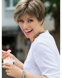 Graceful Blonde Straight Short Capless Synthetic Women Wigs