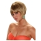 No-fuss Blonde Straight Short Capless Synthetic Women Wigs
