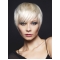 Young Fashion Great Short Hair Cut Human Hair Grey Women Wigs