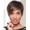 Fashional Brown Short Straight Boycuts New Design Synthetic Women Wigs
