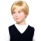 Designed Blonde Straight Short Lace Front Synthetic  Kids Wigs