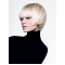 Young Fashion Platinum Blonde Short Bobs Straight Mono Human Hair Women Wigs