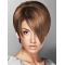 Brown Elegant Boycuts Straight Short Capless Synthetic Women Wigs
