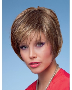Brown Straight Short Capless Synthetic Women Wigs