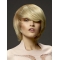New Design Perfect Blonde Short Straight With Bangs Synthetic Women Wigs