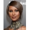 Straight Brown Lace Front Short Bobs Iman Wigs