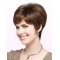 Monofilament Boycuts Style Straight Short Synthetic Women Wigs For Cancer