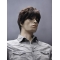 Refined Brown Straight Short Capless Synthetic Men Wigs