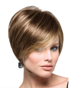 High Quality Brown Straight Short Capless Synthetic Women Bob Wigs
