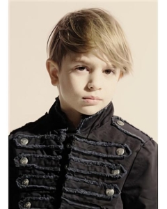 Comfortable Blonde Straight Short Capless Human Hair Kids Wigs