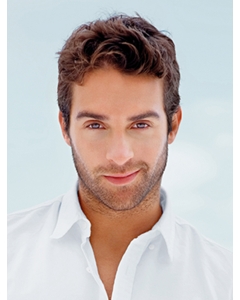 Discount Monofilament Straight Short Synthetic Men Wigs