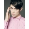 Graceful Black Lace Front Straight Short Human Hair Men Wigs