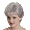 High Quality White Straight Short Capless  Classic Synthetic Women Wigs