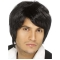 Comfortable Black Straight Short Capless Human Hair Men Wigs