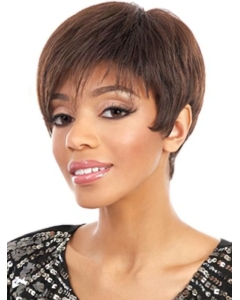 Auburn Straight Short Capless Synthetic Easeful Women Wigs