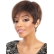 Auburn Straight Short Capless Synthetic Easeful Women Wigs