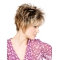 Blonde Straight Short Monofilament Synthetic Women Wigs