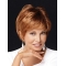 Comfortable Auburn Straight Short Layered Lace Front Synthetic Women Wigs