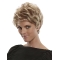 Trendy Blonde Straight Short Hand-tied Synthetic Women Wigs