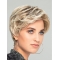 6" Short Wavy Ombre/2 tone Boycuts Gorgeous Hand Tied Synthetic Women Wigs
