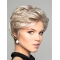 6" Short Wavy Platinum Blonde Synthetic Without Bangs Fabulous Lace Front Wigs