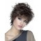 Wavy Monofilament Brown 8" Synthetic Short Classic Womens Wigs