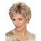 Grey Wavy Short Layered Fabulous Monofilament Synthetic Women Wigs