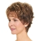 8" Wavy Short Layered Capless Synthetic  Women Wigs