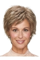 8" Wavy Layered Short Monofilament Synthetic Women Wigs