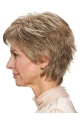 8" Wavy Layered Short Monofilament Synthetic Women Wigs