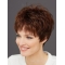 Auburn Wavy Short Synthetic  8" Mono Women Wigs