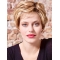 8" Wavy Short Blonde Han-tied Classic Synthetic Women Wig