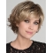Blonde Ideal Wavy Short Monofilament Synthetic Women Bob Wigs