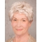 Short 8" 100% Hand-tied Grey Synthetic Layered Elderly Women Wig 