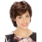 Wavy Short New  Brown Monofilament Synthetic Women Wigs