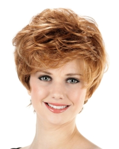Short Classical Wavy 8" Capless Synthetic Women Wigs