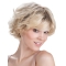 9" Blonde Wavy Short Capless Synthetic Women Wig