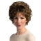 Wavy Short Brown With Bangs Capless Synthetic Women Wigs